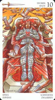 Ten of Swords in the deck Avalon Tarot