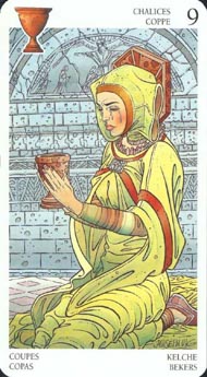 Nine of Cups in the deck Avalon Tarot