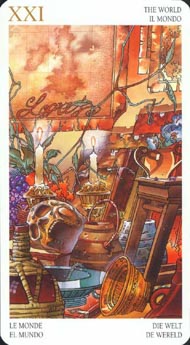 The World in the deck Avalon Tarot