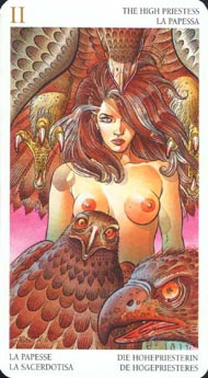 The High Priestess in the deck Avalon Tarot