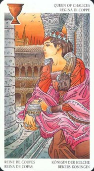 Queen of Cups in the deck Avalon Tarot