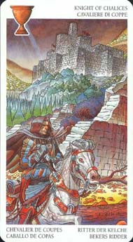 Knight of Cups in the deck Avalon Tarot