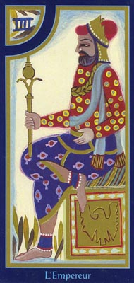 The Emperor in the deck Tarot du Roy Nissanka