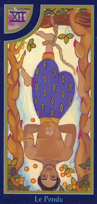 The Hanged Man in the deck Tarot du Roy Nissanka