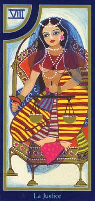 Strength in the deck Tarot du Roy Nissanka