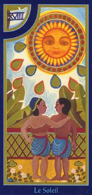 The Sun in the deck Tarot du Roy Nissanka