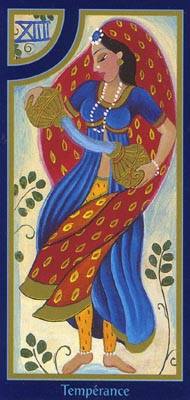 Temperance in the deck Tarot du Roy Nissanka