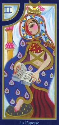 The High Priestess in the deck Tarot du Roy Nissanka