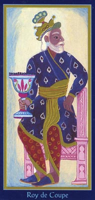 King of Cups in the deck Tarot du Roy Nissanka