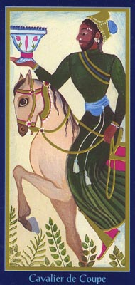 Knight of Cups in the deck Tarot du Roy Nissanka