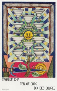 Ten of Cups in the deck New Age Tarot