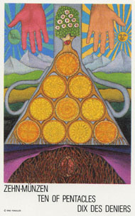 Ten of Pentacles in the deck New Age Tarot