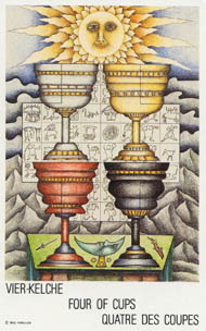 Four of Cups in the deck New Age Tarot