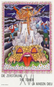 The Tower in the deck New Age Tarot