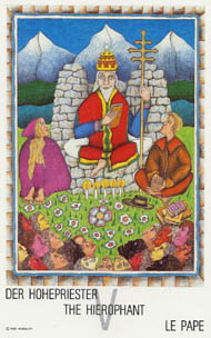 The Hierophant in the deck New Age Tarot