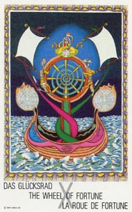 Wheel of Fortune in the deck New Age Tarot