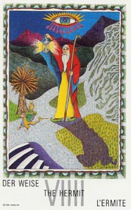 The Hermit in the deck New Age Tarot