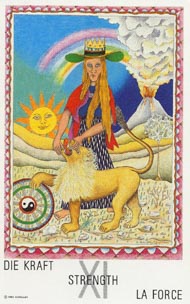 Justice  in the deck New Age Tarot