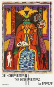 The High Priestess in the deck New Age Tarot