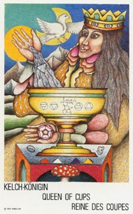 Queen of Cups in the deck New Age Tarot