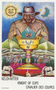 Knight of Cups in the deck New Age Tarot