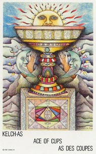 Ace of Cups in the deck New Age Tarot