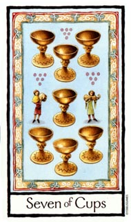 Seven of Cups in the deck Old English Tarot