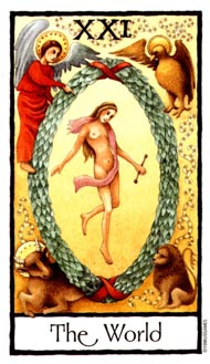 The World in the deck Old English Tarot