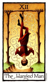 The Hanged Man in the deck Old English Tarot