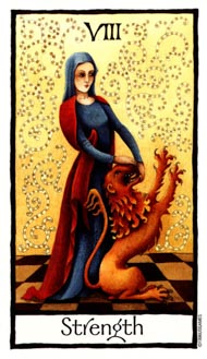 Strength in the deck Old English Tarot