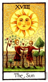 The Sun in the deck Old English Tarot