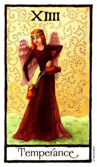 Temperance in the deck Old English Tarot