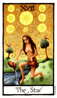 The Star in the deck Old English Tarot