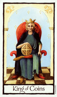 King of Pentacles in the deck Old English Tarot