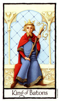 King of Wands in the deck Old English Tarot