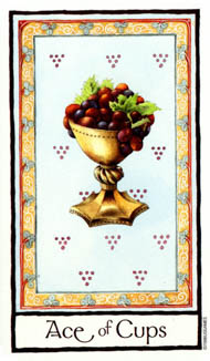 Ace of Cups in the deck Old English Tarot