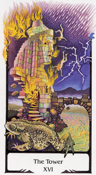 The Tower in the deck Tarot of the Old Path