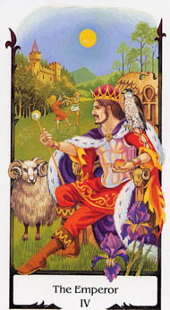 The Emperor in the deck Tarot of the Old Path