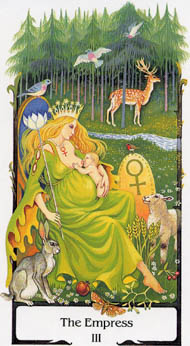 The Empress in the deck Tarot of the Old Path