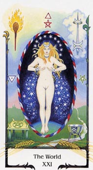 The World in the deck Tarot of the Old Path