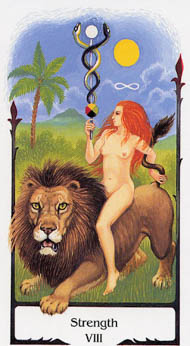 Strength in the deck Tarot of the Old Path