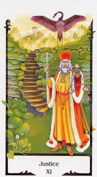 Justice  in the deck Tarot of the Old Path