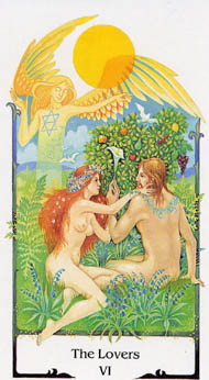 The Lovers in the deck Tarot of the Old Path