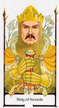 King of Swords in the deck Tarot of the Old Path