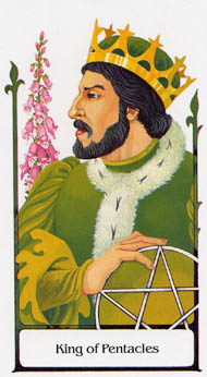 King of Pentacles in the deck Tarot of the Old Path