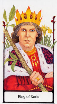 King of Wands in the deck Tarot of the Old Path