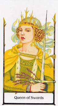 Queen of Swords in the deck Tarot of the Old Path