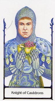 Knight of Cups in the deck Tarot of the Old Path