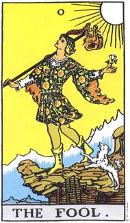 The Fool in the deck Rider-Waite Tarot