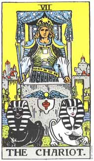 The Chariot in the deck Rider-Waite Tarot